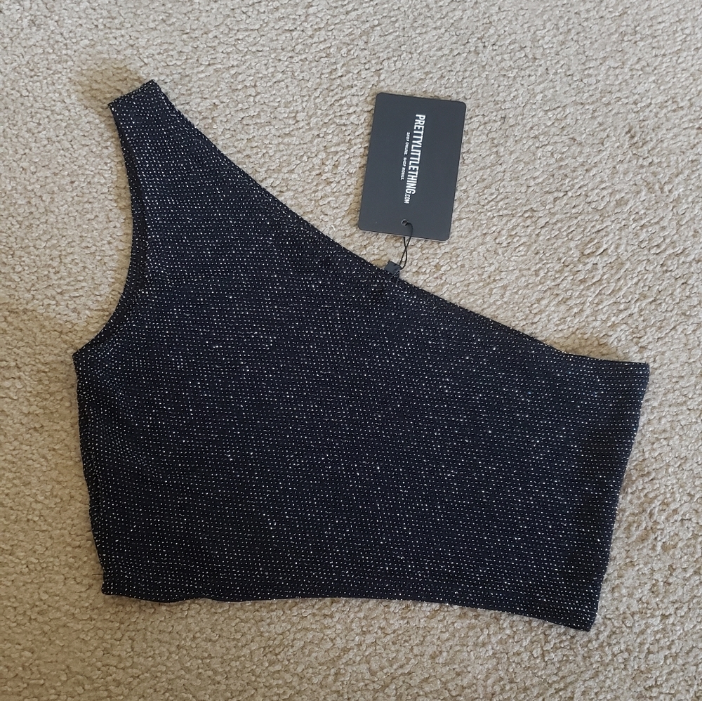Pretty little thing sparkle crop top